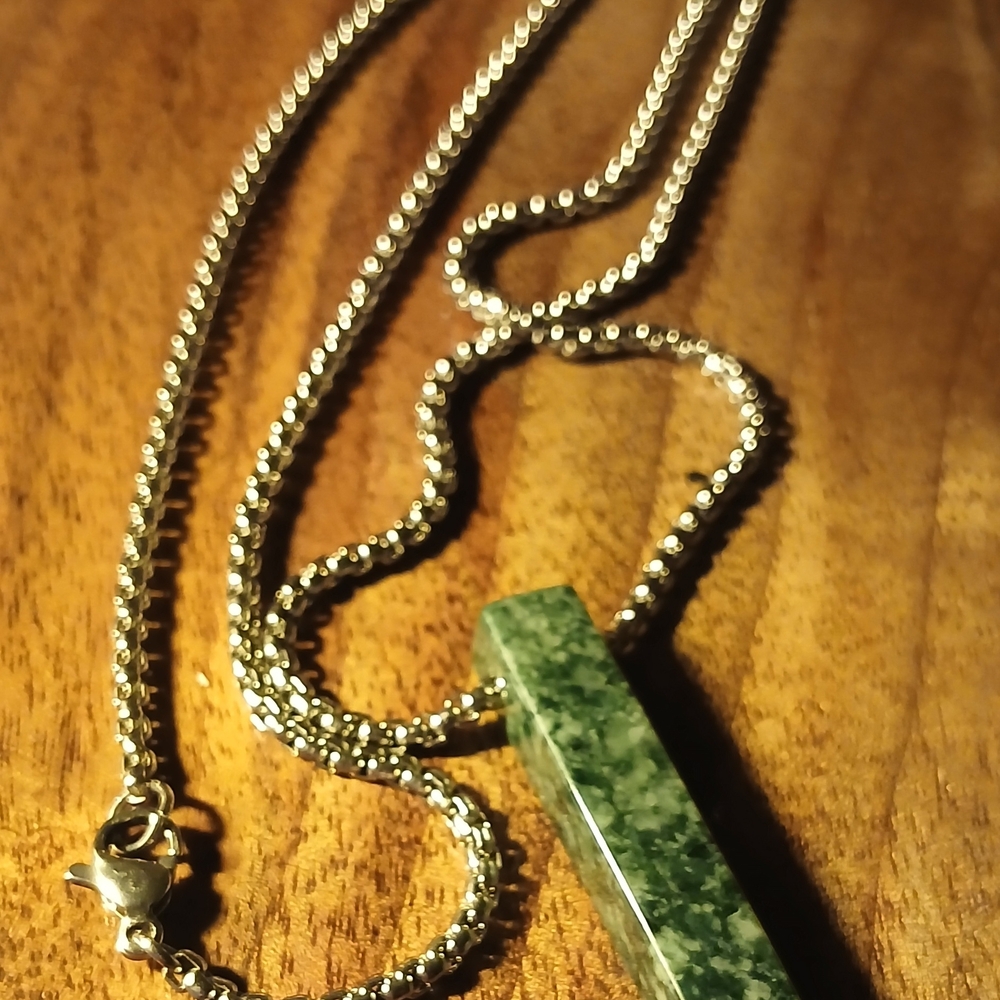 Guatemalan Jade Bar Pendant
